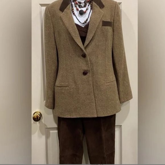 Vintage Jones NY Brown Jeans. Resembles “Suede” Cloth size 10 - Picture 14 of 14